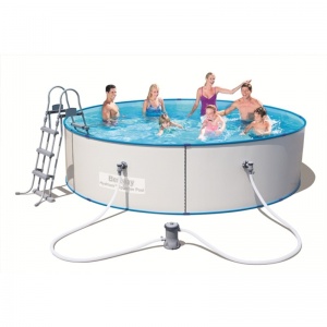 Стальной бассейн Hydrium Splasher Pool Set 360х90 см, 8648 л, фильтр-насос 2006л/ч, лестница, Bestway, 56377 BW