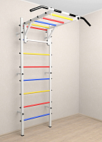 Шведская стенка Sv Sport 520 (Турник рукоход) ( Белый) ( Разноцветные перекладины)