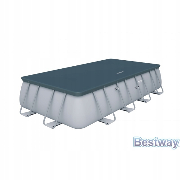 картинка Каркасный прямоугольный бассейн 549х274х122см, 14812л ,песоч.фил.-насос 3785л/ч, тент, лестница, Bestway, 56466/56256 BW от магазина Лазалка