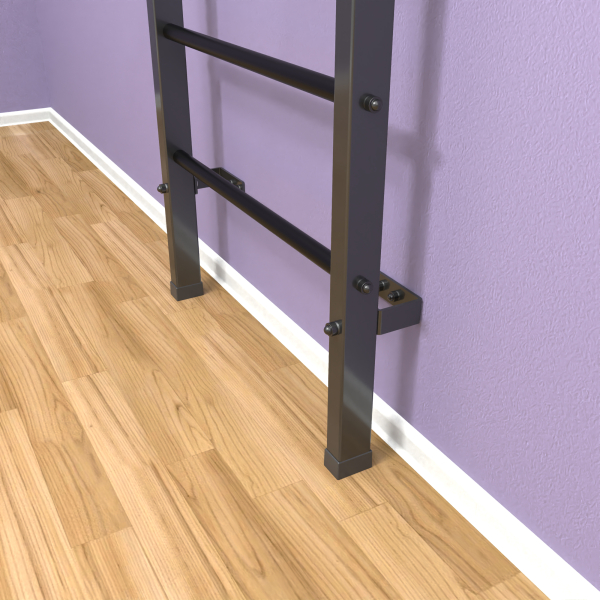 картинка Шведская стенка «LittleSport» Graphite Long 2.0 черные ступени от магазина Лазалка