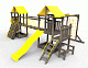 Детская площадка Пикник "Black" Кракен с винтовой трубой