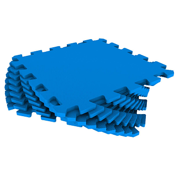 картинка Мягкий пол универсальный 30*30(см) синий, 1 (м2) от магазина БэбиСпорт