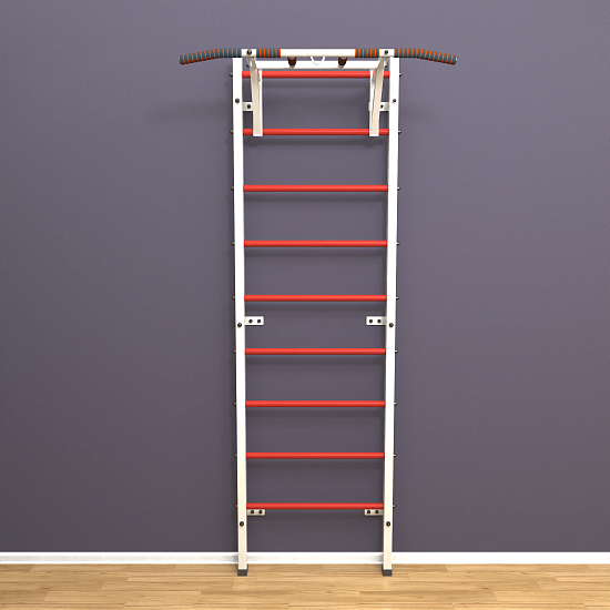 картинка Шведская стенка "LittleSport" Pull-Up (белый*красный) от магазина Лазалка