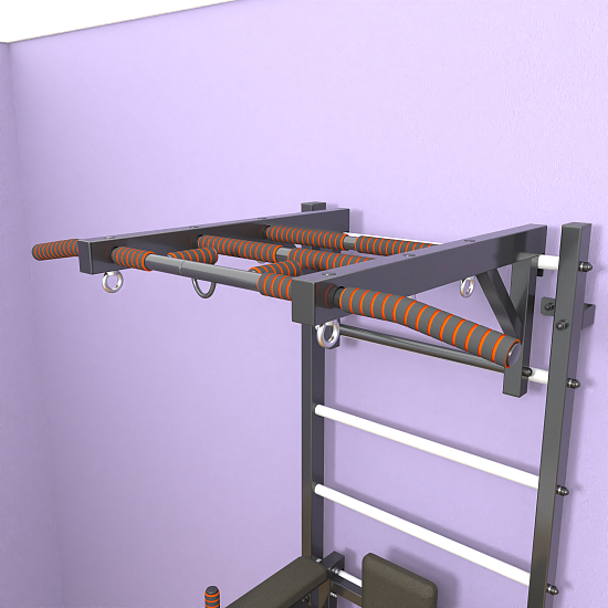 картинка Шведская стенка "LittleSport" Long 2.0 (черный*белый) от магазина Лазалка