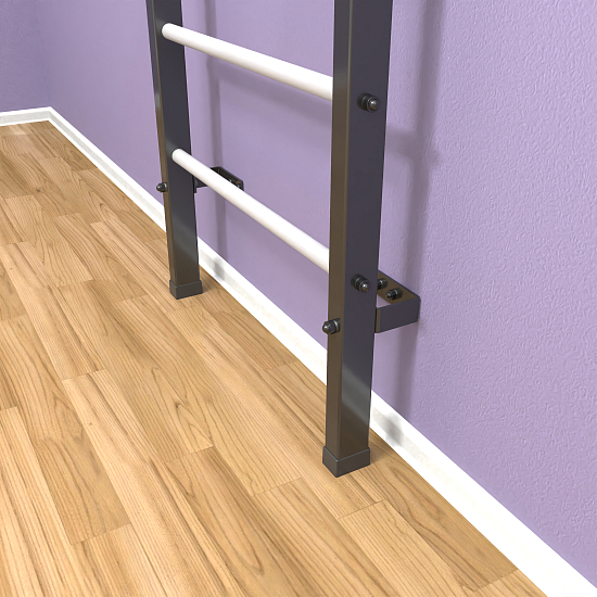 картинка Шведская стенка "LittleSport" Long 2.0 (черный*белый) от магазина Лазалка