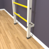 Шведская стенка «LittleSport» White Pull-Up желтые ступени