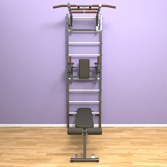 картинка Шведская стенка "LittleSport" Long 3.0 (черный*белый) от магазина Лазалка