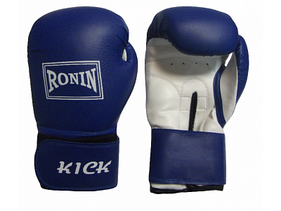 Перчатки бокс Ronin Kick 8 унций синие