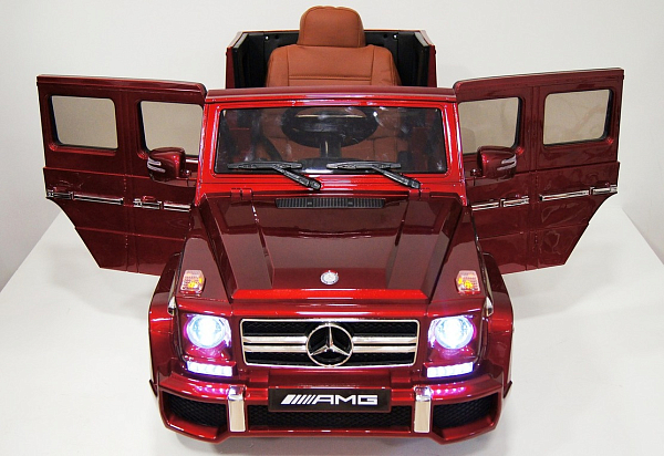 Электромобиль детский RiverToys Mercedes-Benz G63 (красный) с дистанционным управлением