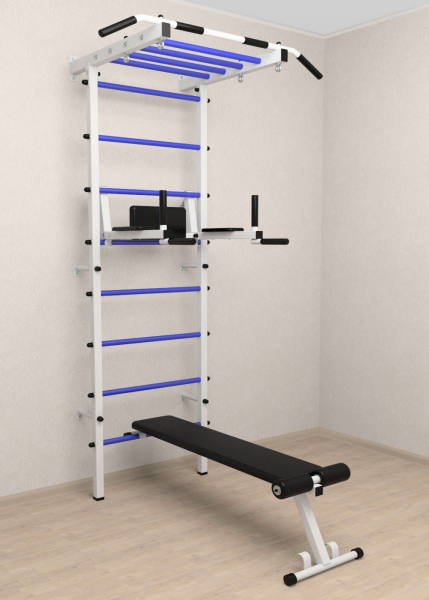 Шведская стенка Sv Pro рукоход 854 (Турник Pro рукоход/Брусья/стойка/Скамья)