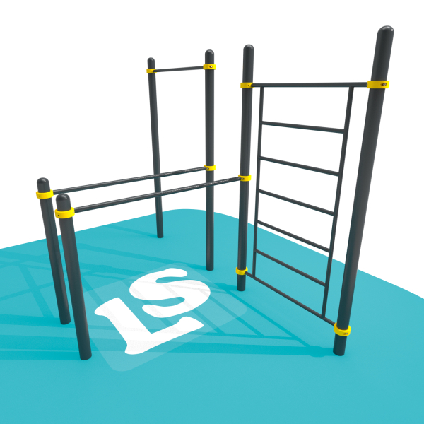 картинка Спортивный комплекс турник, брусья, шведская стенка ВоркАут ЛС30 от магазина Лазалка