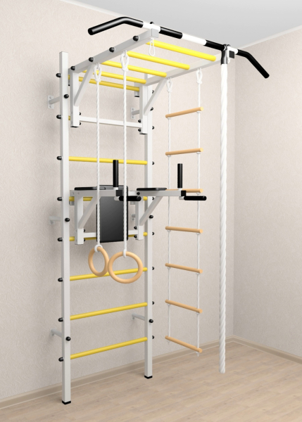 Шведская стенка Sv Sport 523 (Турник рукоход/Брусья/Канат/Кольца/Лестница)