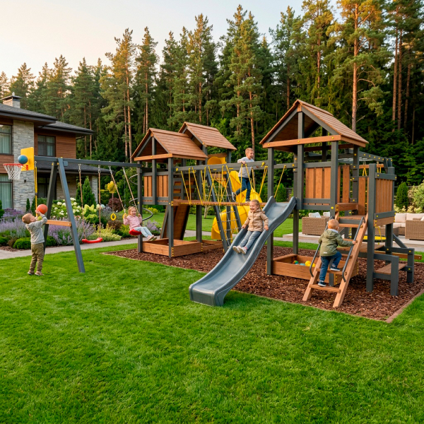 Детская площадка Пикник "Урбан" Стэйдж К с винтовой трубой